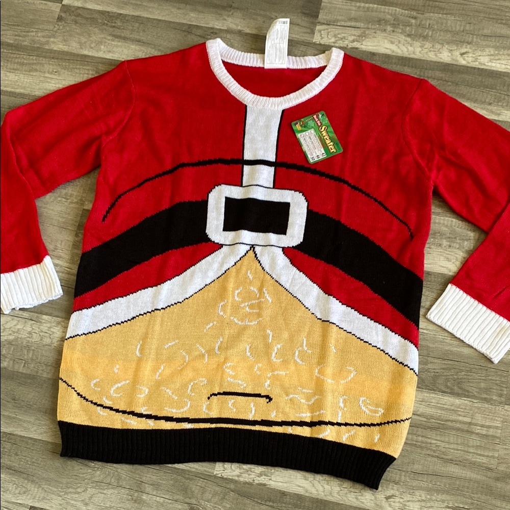 🎄 Santa Suit Holiday Sweater Ugly Christmas Sweater - Picture 2 of 2